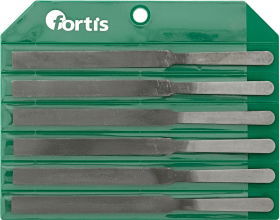 FORTIS KONTAKTFEILEN-SATZ 150MM IN PVC- TASCHE KREUZHIEB 65840150