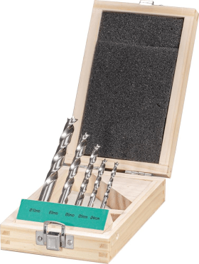Holzspiralbohrer Satz HSS5-tlg. FORTIS 4,5,6,8,10 mm