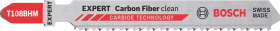 Bosch EXPERT Carbon Fiber Clean T 108 BHM Stichsägeblatt, 3‑tlg.