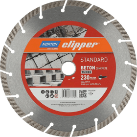 NORTON CLIPPER DIA.-TRENNSCHEIBE STANDA. BETON TURBO 230X22,23MM 70184608580