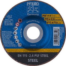 PFERD TRENNSCHEIBE EHT 115-2,4 PSF STEEL 115X2,4MM GEKRÖPFT 61740122