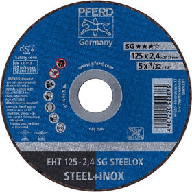 PFERD TRENNSCHEIBE EHT 125-2,4 SG STEELOX 125X2,4MM GERADE 61331432