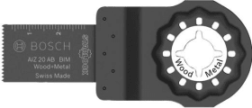 Bosch BIM Tauchsägeblatt AIZ 20 AB, Wood and Metal, 30 x 20 mm, 5er-Pack