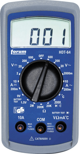 FORUM DIGITAL-MUTIMETER 2-600V IN TASCHE 485810