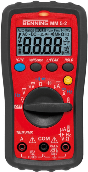 BENNING DIGITAL-MULTIMETER MM 5-2 044071 IN TASCHE