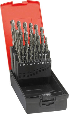 Gühring Spiralbohrer-Set DIN338 HSS geschliffen Typ N 1-5,9mm 