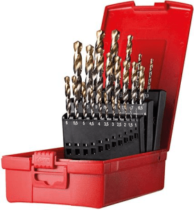 Spiralbohrer Set 1-10,5mmx0,5+KL A002 in Box 118G Typ N 4xD 24tlg. Tin Tip A095200 Dormer