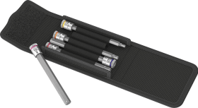 Schraubendrehereinsatz- Satz 1/4" Innensechskant mit Haltefunktion 4-8x100mm 5-teilig Wera