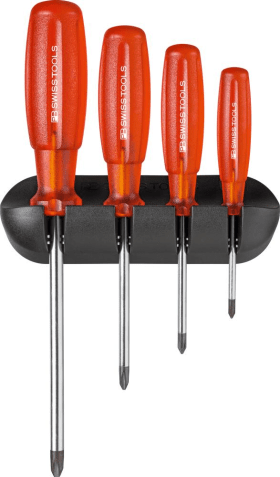 PB Swiss Tools Schraubendreher-Satz 4-teilig PH im Wandhalter Multicraft