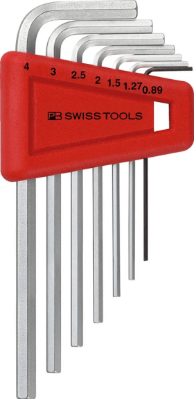 PB Swiss Tools Winkelschraubendreher- Satz im Kunststoffhalter 7-teilig 0,89-4mm