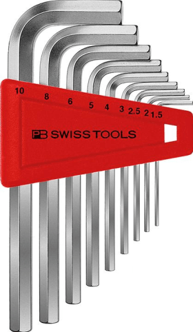 PB Swiss Tools Winkelschraubendreher- Satz im Kunststoffhalter 9-teilig 1,5-10mm