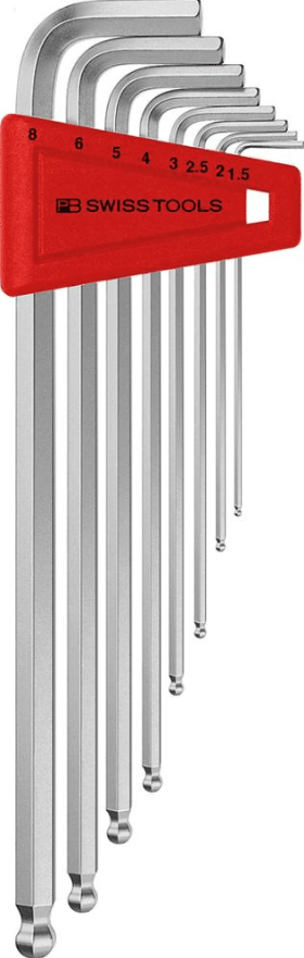 PB SWISS TOOLS WINKELSCHRAUBENDREHER- SATZ 8-TLG. 1,5-8MM LG KUKO PB 212.LH-8