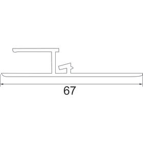 ADAPTERPROFIL CLIP-FIX 70 MM WEISS O.DÄMMUNG 660114D (6601181-1)