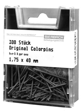 COLORPINS 1,75 X 40 MM 690.040 250 STK. HELLGRAU