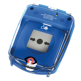 GFS E-COVER GROSS MIT ALARM IN BLAU ZUR ABDECKUNG EINES DRUCKKNOPFMELDERS 411002