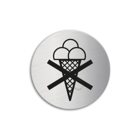 HINWEISSCHILDER 7059 60 MM SELBSTKL. EIS VERBOTEN EDELSTAHL