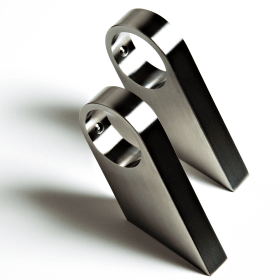 ROHRSTÜTZE SCHRÄG VERL. 35 MM F. SYSTEMBEF. BASCH EDELSTAHL MATT W2012