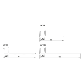 U-WINKELPROFIL UW 100 (VE=60 MTR.) 