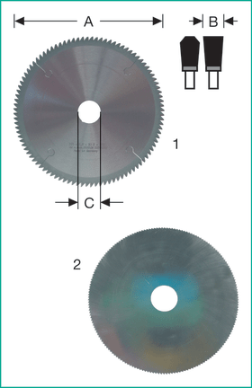WEMARO GLASLEISTEN-SÄGEBLATT HM-BESTÜCKT 200X2,2X32MM Z-100 NEG. 718 200 321