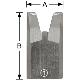 WEMARO SICHTFLÄCHEN-ABSTECHMESSER B-19 MM NUTBR. 2,5 MM T=0,5 MM 900 000 042