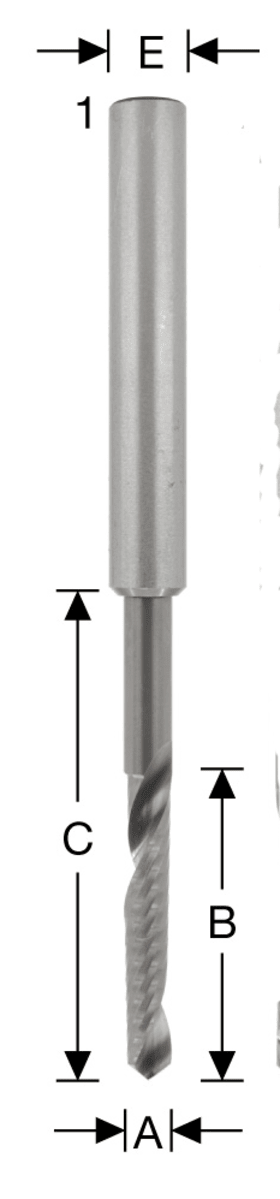 WEMARO WASSERSCHLITZFRÄSER VHM 5X30/50/ 100MM RL/RD M.STAHLSCHA. 8MM 010 808 305