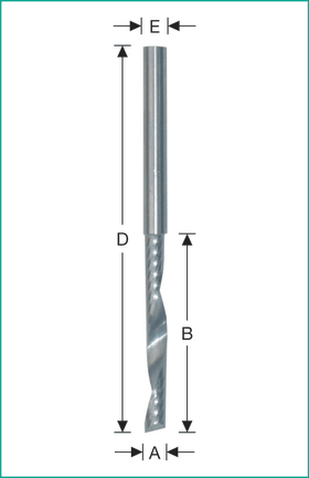 WEMARO WASSERSCHLITZFRÄSER VHM 5X40/80MM S-5 CNC-AUSFÜHR. 080 705 305