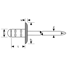 GESIPA POLYGRIP MEHRBE.-BLINDNIETE  ALU/ STAHL GROSSK. 4,8-K 16 4,8X30 1433840