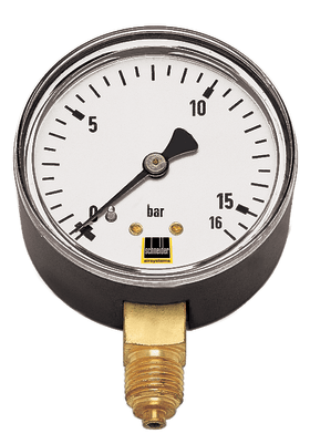 SCHNEIDER MANOMETER 50MM R 1/4 MM-S 50-16B SENKRECHT 0-16 BAR DGKE670004
