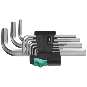 WERA 950/9 HEX-PLUS 5 WINKELSCHLÜSSEL- SATZ 950 VERCHR. 9-TLG. 05021406001