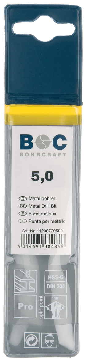 BOHRC. SPIRALB.  HSS-E CO5 DIN 338 KO- BALTLE. SB-TASCHE 1,00MM 1140 07 00100