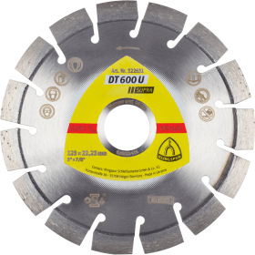 KLINGSPOR DIAMANTTRENNSCHEIBE SUPRA/ DT600U/S/125X2,4X22,23MM/15K/9 322631