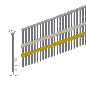 Prebena Rundkopf-Streifennägel verzinkt RK38/130 NK
