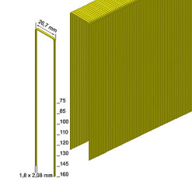 PREBENA HEFTKLAMMERN WP120CRFHA WERKSTOFFNR. 1.4301 BOX A 1.450 STK