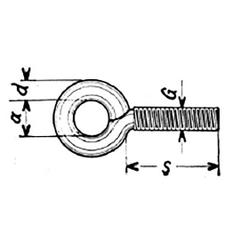 THOMAS GEWINDEÖSEN 48 M4 X 25 MM VERZ. 