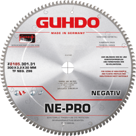 GUHDO HW-PIANO PLUS NE-KREISSÄGEBL. 2185 NE-PRO 300X3,2/2,6X30 Z96TFN 2185.301.31