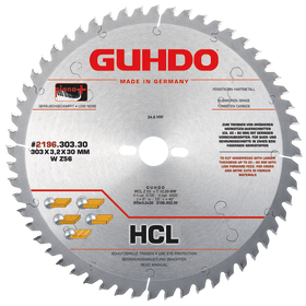 GUHDO HW-SÄGEBLATT 303X3,2/2,2X30MM Z56WHC HIGH CUT PIANO PLUS 2196.303.30