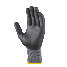 BIG NYLON-STRICKHANDSCH. BLACK TOUCH 2450 GRAU/SCHW. GR. 10 GEM. EN 388 KAT.2