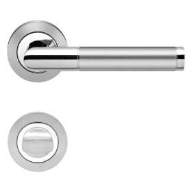 WC-DRÜCKERGRT. RIO STEEL ER34BAD73 3-TLG.ROS. EDELSTAHL POL./MT.