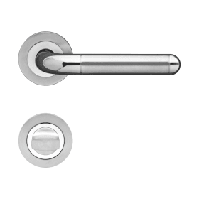 WC-DRÜCKERGRT. LIGNANO STEEL ER35BAD73 3-TLG.ROS. EDELST.POL./MT