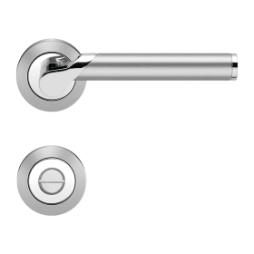 WC-DRÜCKERGRT. STARLIGHT R38BAD65 3-TLG.ROS. CHROM/EDELST.MT.