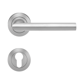 ZTR.-DRÜCKERGRT. ER37PZ071 3-TLG.ROS. VERONA STEEL EDELSTAHL MT.