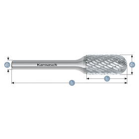 KARNASCH HARTMETALL-FRÄSSTIFT WRC/ HP-3  4,0 x 60 MM 113021046