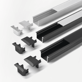 CHANNELLINE B  SCHWARZ/OPAL VE A 10 ST. L=2M ALU-+ ABDECKPROFIL  3377056771