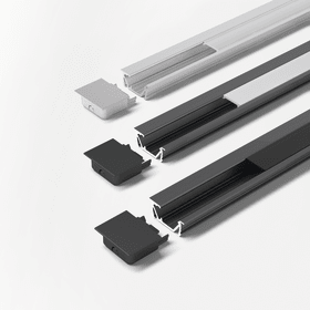 CHANNELLINE G2 SCHWARZ/OPAL VE A 10 ST. L=2M ALU-+ ABDECKPROFIL  3377056858