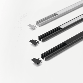 CHANNELLINE I2 SCHWARZ/OPAL VE A 10 ST. L=3M ALU- + ABDECKPROFIL  3377056827