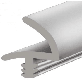 TÜRANSCHLAGPROFIL L2755TPE 3MM NUTBR.DIY PROGR.Z.EINFRÄS.EV WEISS L=5MTR. 0500157