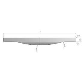 FORMAT GRIFFLEISTE K 395 MM EDELSTAHL- OPTIK 3377106932