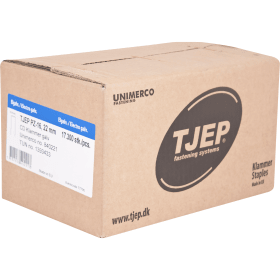 TJEP KLAMMERN PZ-16 22MM VERZ. GEHARZT CD-SPITZE BOX A 17.300 ST. 840221