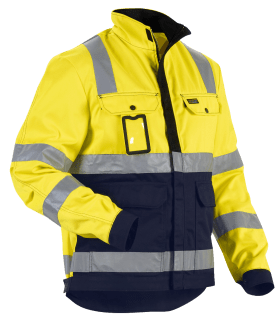 BLAKLÄDER HIGH VIS JACKE 402318043389 GR.L GELB/MARINEBLAU