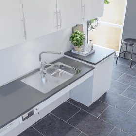 EINBAUSPÜLE EDELSTAHL ES15 EXTRA FLACH 3377060174